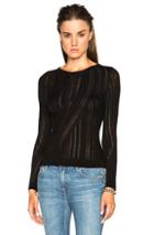 Acne Studios Marcy Mouline Sweater In Black