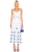 Rebecca De Ravenel Picnic Eyelet Dress In Floral,white
