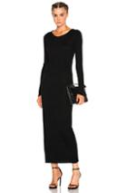 T By Alexander Wang Roll Neck Maxi Dress In Black