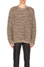 Acne Studios Narcisse Sweater In Gray,stripes