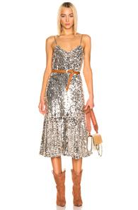 Veronica Beard Mykola Dress In Metallic