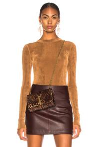 Alix Delevan Bodysuit In Metallic Copper