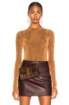 Alix Delevan Bodysuit In Metallic Copper