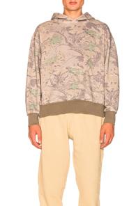 Yeezy Season 4 Boxy Fit Hoodie In Brown,abstract,neutrals
