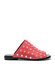 Proenza Schouler Studded Leather Sandals In Red