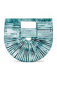 Cult Gaia Mini Acrylic Ark Bag In Blue