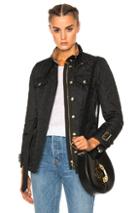 Burberry Haddingfield Quilted Field Jacket In Black