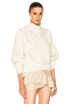 Isabel Marant Farren Sweater In Neutrals,white