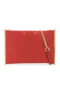 Chloe Roy Smooth Calfskin Clutch In Red