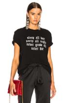 Amiri Sleep All Day Tee In Black