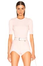 Dion Lee Shadow Cropped Tee In Pink