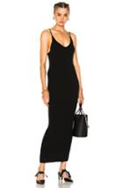 Baja East Ribbed Cashmere Midi Dress In Black