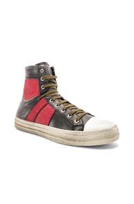 Amiri Glitter Stripe Sunset Vintage Sneaker In Black