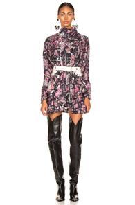 Isabel Marant Josephine Dress In Black,floral,paisley,pink