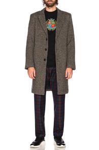 Aime Leon Dore Donegal Top Coat In Abstract,brown,neutral