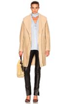 Loewe Shearling Coat In Neutrals