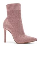 Gianvito Rossi Boucle Knit Fiona Ankle Booties In Pink