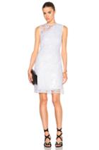 Carven Asymmetrical Organza Dress In White
