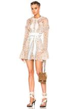 Philosophy Di Lorenzo Serafini Long Sleeve Mini Dress In Floral,neutrals
