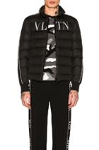 Valentino Vltn Down Jacket In Black