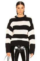 Rta Griffith Sweater In Black,neutrals,stripes