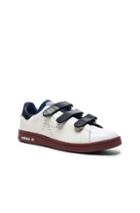 Raf Simons X Adidas Leather Stan Smith Sneakers In White,blue