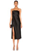 Michelle Mason Strapless Dress In Black