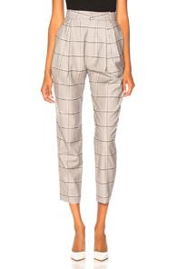 Carmen March Checked Trouser In Gray,plaid