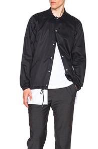 Casely-hayford Wrex Coach Shirt Jacket In Black