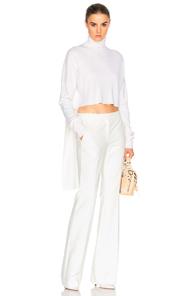 Tibi Open Back Sweater In White