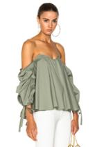 Caroline Constas For Fwrd Gabriella Top In Green