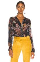 Isabel Marant Daws Top In Animal Print,blue