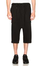 Y-3 Yohji Yamamoto Sarouel Short In Black