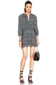 Apiece Apart Puebla Wabi Dress In Blue,abstract