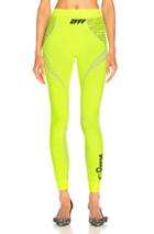 Off-white Athletic Legging In Green,yellow