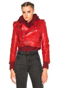 Vetements Biker Jacket In Red