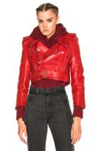 Vetements Biker Jacket In Red