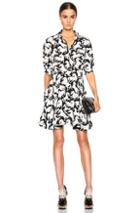 Stella Mccartney Leila Dress In Black,animal Print