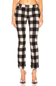 R13 Fin Pant In Black,plaid