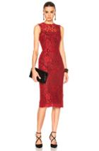 Dolce & Gabbana Macrame Dress In Red