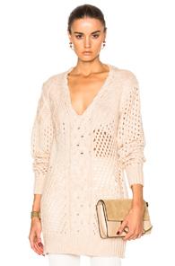 Prabal Gurung Cashmere V Neck Sweater In Pink
