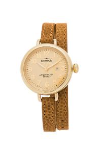 Shinola The Birdy 34mm In Neutrals,metallics