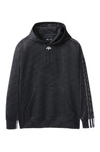 Adidas By Alexander Wang Jacquard Hoodie In Black