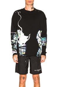 Alchemist X Dr. Woo Salinas Long Sleeve Tee In Abstract,black,ombre & Tie Dye