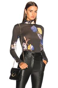 Acne Studios Cleo Top In Black,floral