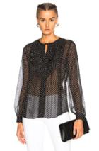 L'agence Tabitha Stars Top In Black,geometric Print