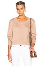T By Alexander Wang Cropped Sweatshirt In Neutrals