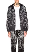 Marcelo Burlon Tarija Windbreaker In Black,abstract