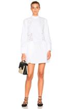 Suno Mock Neck Cut Out Dress In White