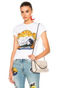 Stella Mccartney One Love Surf Print T-shirt In White